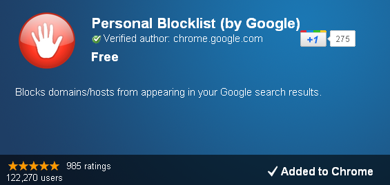 Personal Blocklist